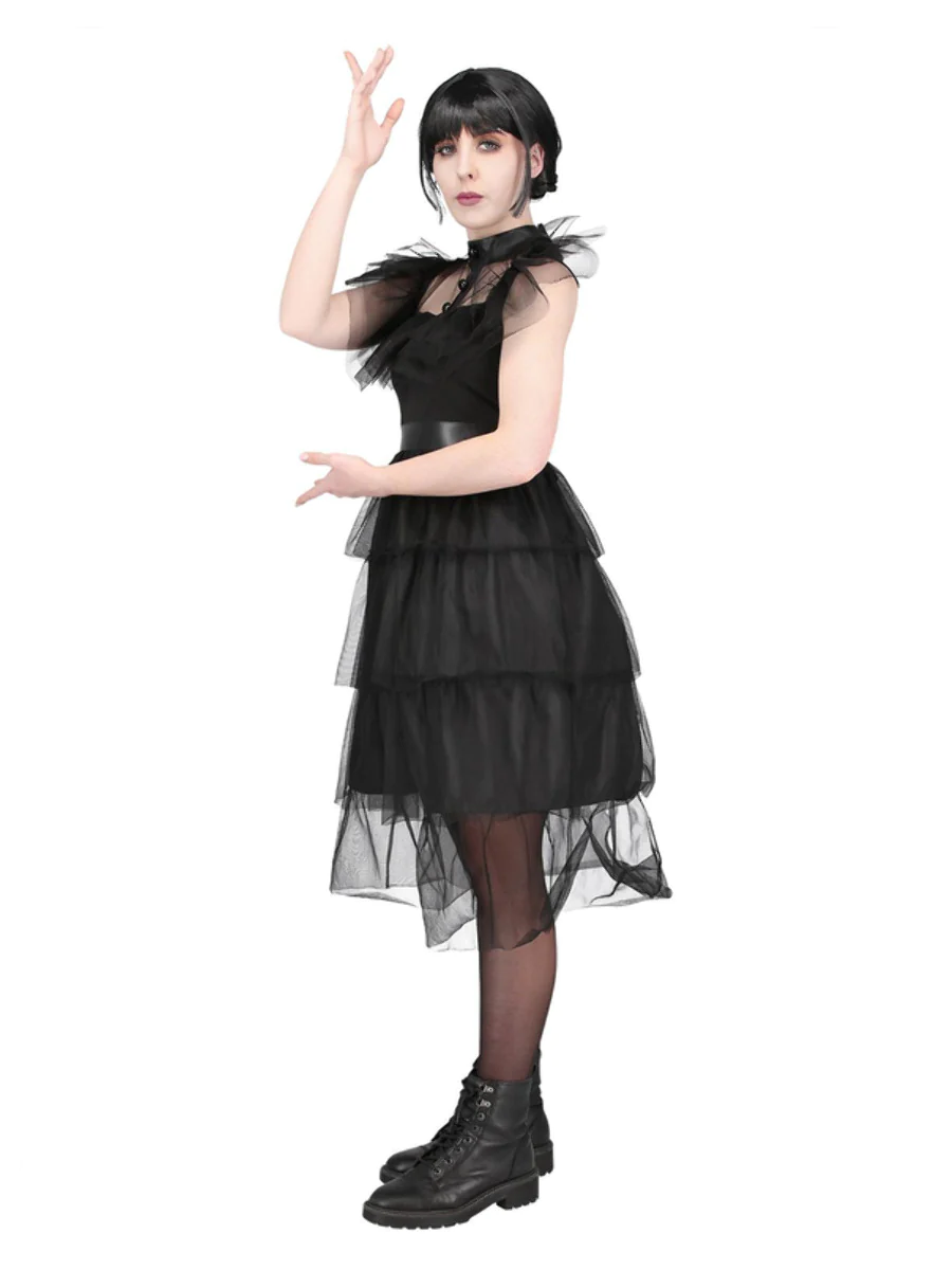 Gothic Prom Adult Costume – Wednesday Addams Family Costumes – Costume ...