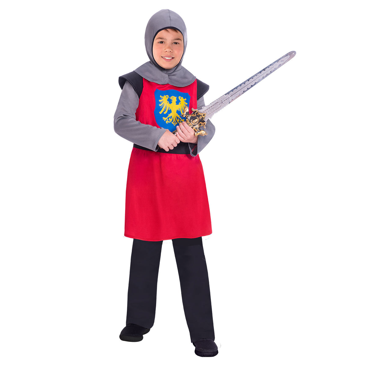 Knight Scarf Medieval Knight Red Costume – Costume N Party